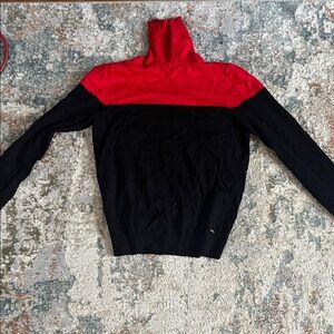 Women’s Red and Black Calvin Klein Sweater